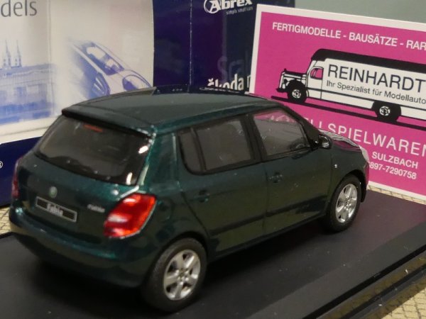 1/43 Abrex Skoda Fabia dunkelgrünmetallic A24