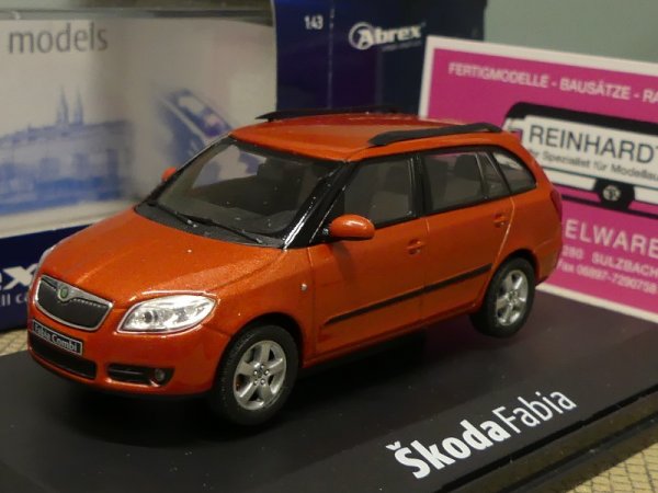 1/43 Abrex Skoda Fabia Kombi rostbraun A25