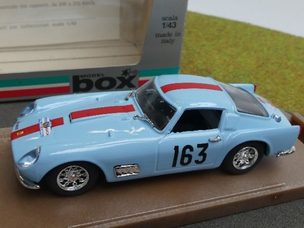 1/43 Box Ferrari 250 TDF Tour de France 58 hellblau #163 8441