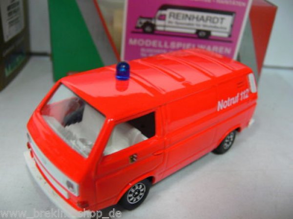 1/43 Schabak VW Transporter Feuerwehr Gerätewagen tagesleuchtfarbe 1043