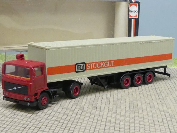 1/87 Herpa Volvo F12 DB Stückgut Container-Sattelzug 800220