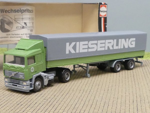 1/87 Herpa Volvo F12 Kieserling EKG Wechselpritschen-Sattelzug