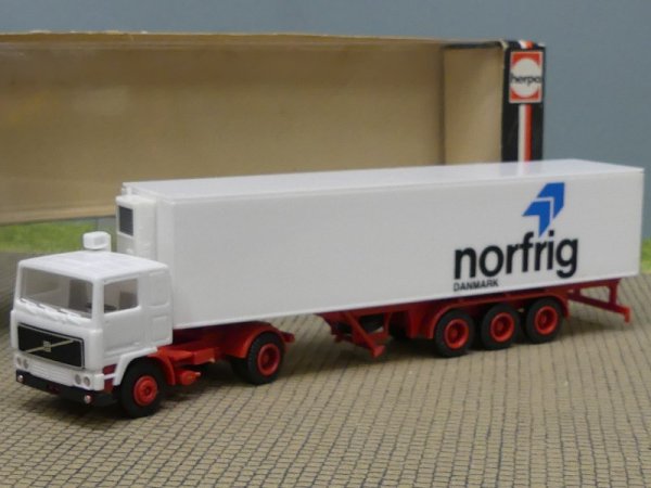 1/87 Herpa Volvo F12 norfrig Danmark DK Kühlkoffer-Sattelzug