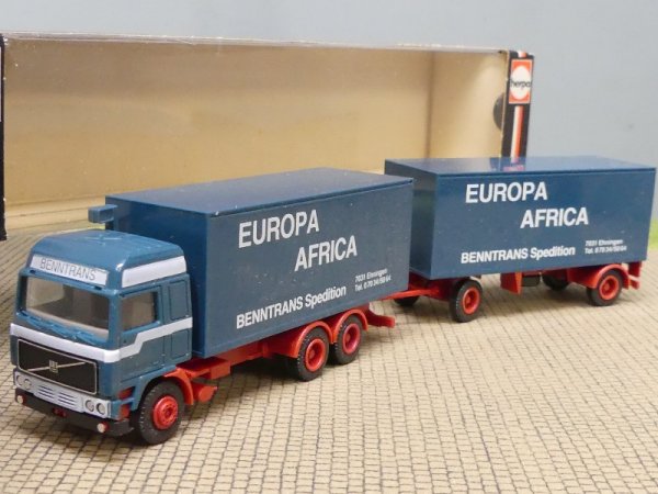 1/87 Herpa Volvo F12 BENNTRANS Spedition Koffer-Hängerzug