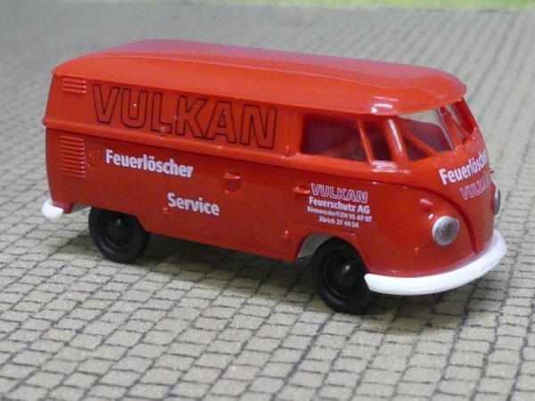 1/87 Brekina VW T1 b Vulkan Feuerlöscher Schweiz CH Kasten 32794