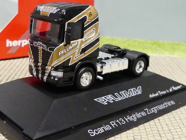 1/87 Herpa Scania R HL 2-Achs Zugmaschine Pflumm PC-Box 110891