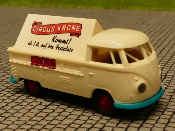 1/87 Brekina # 1048 VW T1 b Pritsche mit Werbeaufsteller Cirkus Krone 32919