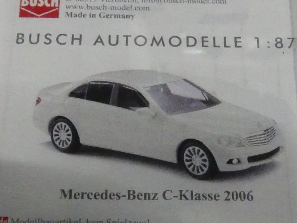 1/87 Busch MB C-Klasse 2006 Bausatz weiß 60219