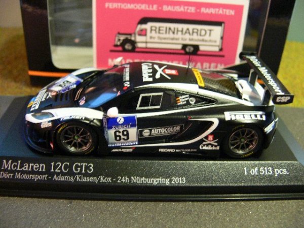 1/43 Minichamps MCLAREN 12C GT3  DOERR MOTORSPORT 24H NÜRBURGRING 2013