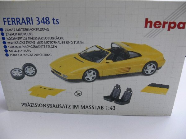 1/43 Herpa KIT Bausatz Ferrari 348 ts gelb 012010