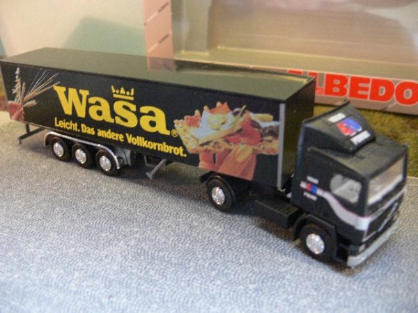 1/87 Herpa Albedo Volvo F16 Wasa Schweden Koffer-Sattelzug