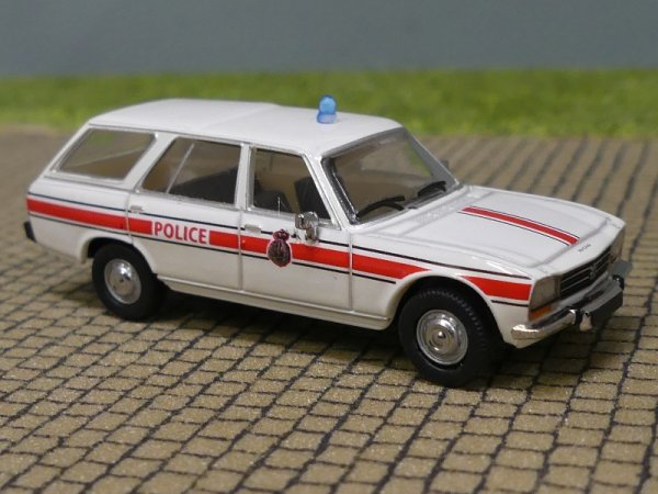 1/87 PCX 3 x Peugeot 504 Break Gendarmerie / Police Luxemburg - im SET