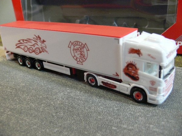 1/87 Herpa Scania R 04 Datler Trans ( A ) Schubboden-Sattelzug 305808