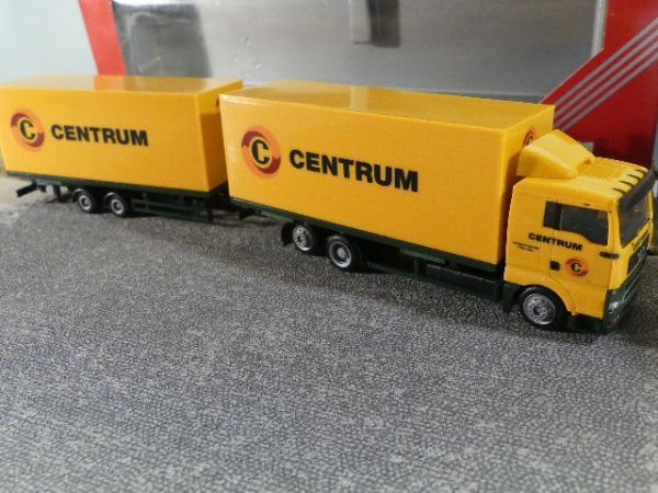 1/87 Herpa MAN TGA XL Centrum Wechselkoffer Hängerzug 146456