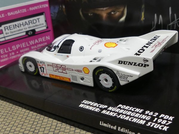 1/43 Minichamps Porsche 962 PDR Supercup Nürburgring 1987 Winner: Stuck