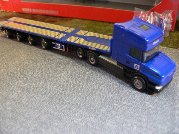 1/87 Herpa Scania Hauber Hochtief Teletrailer-Sattelzug 152709