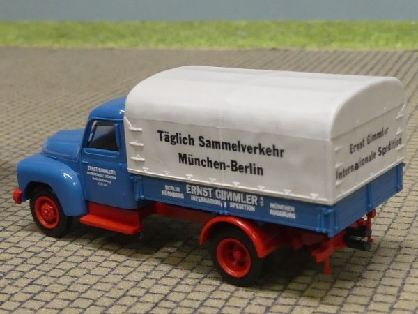 1/87 Brekina Hanomag L 28 Ernst Gimmler München - Berlin PLane