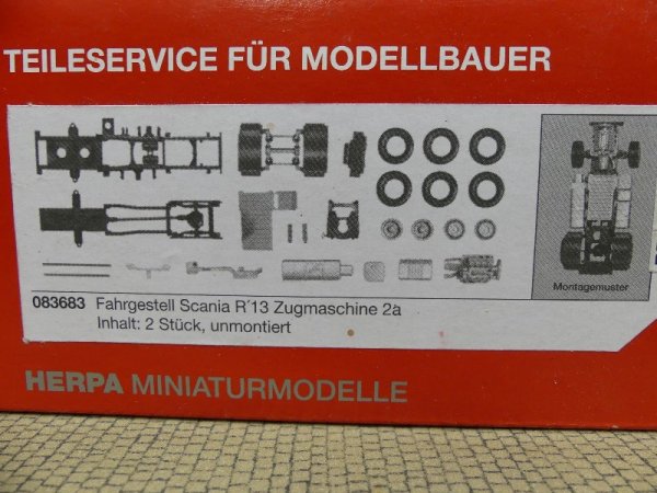 1/87 Herpa Teileservice Fahrgestell Scania CS 20 HD ohne Sonnenblende 084628