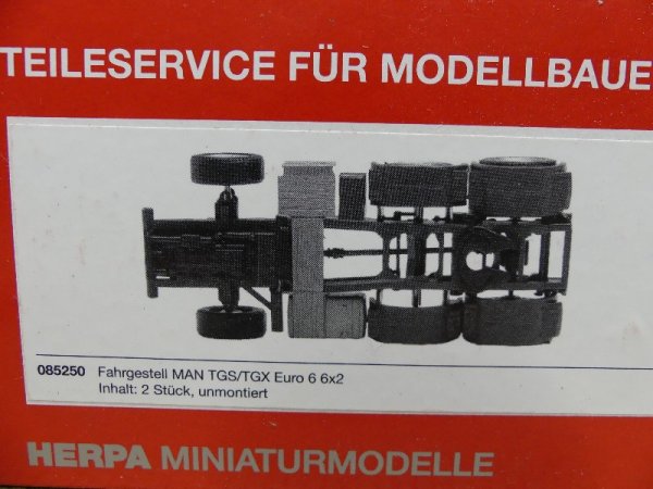 1/87 Herpa Teileservice Fahrgestell MAN TGS / TGX Euro 6 6x2 085250