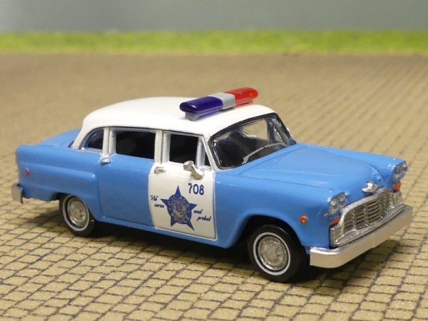 1/87 Brekina Checker Cab Chicago Police Departement 58939