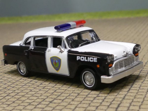 1/87 Brekina Checker Cab Saugus Squad Car Police Car 58942