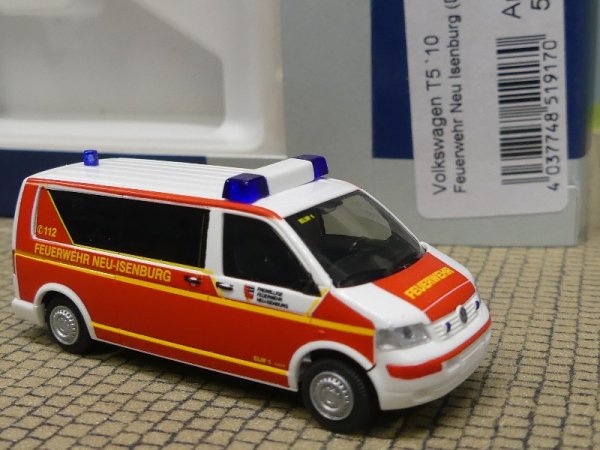 1/87 Rietze VW T5 '10 Feuerwehr Neu Isenburg 51917