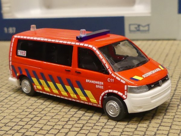 1/87 Rietze VW T5 GP Bus Brandweer Bree NL 52625