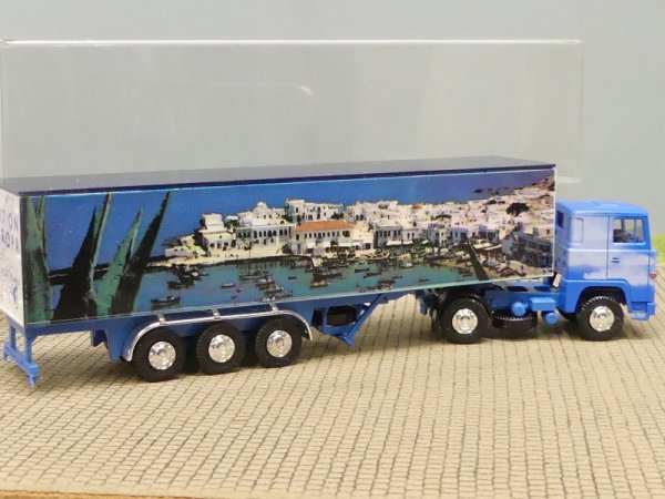 1/87 Albedo Scania 111 GRIECHENLAND Koffer-Sattelzug