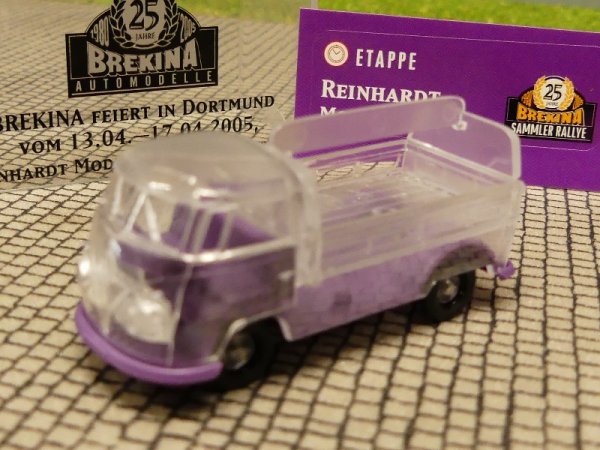 1/87 Brekina # 1026 VW T1 b Getränkepritsche transparent Sondermodell Reinhardt