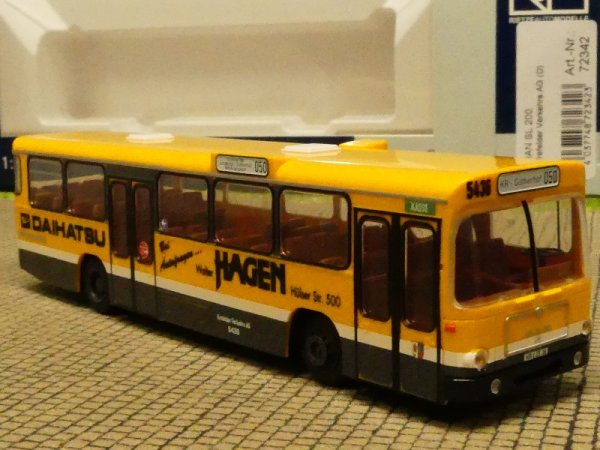 1/87 Rietze MAN SL 200 Krefelder Verkehrs AG 72342