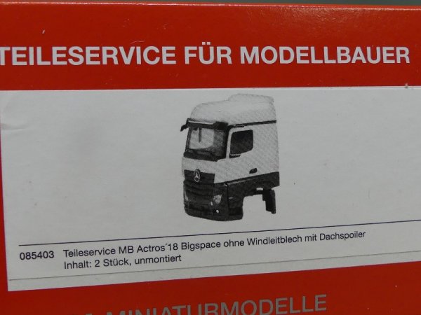 1/87 Herpa Teileservice Fahrerhaus MB Actros '18 Bigspace 085403