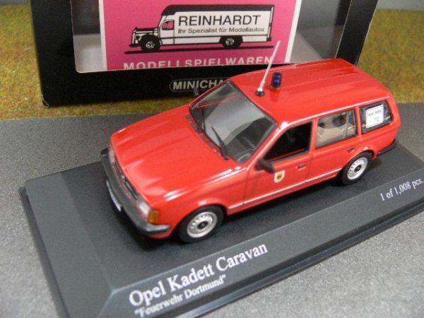 1/43 Minichamps Opel Kadett D Caravan Feuerwehr FW Dortmund