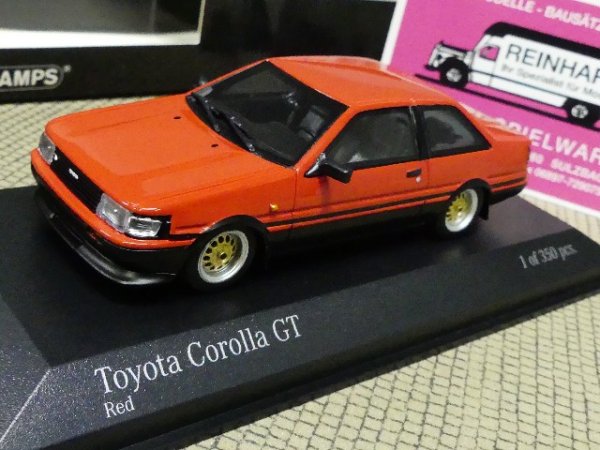 1/43 Minichamps Toyota Corolla GT 1984 rot 437 166320