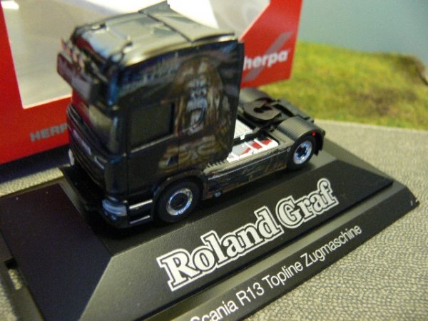 1/87 Herpa Scania R 2013 Roland Graf Black Magic Solo Zugmaschine 110730