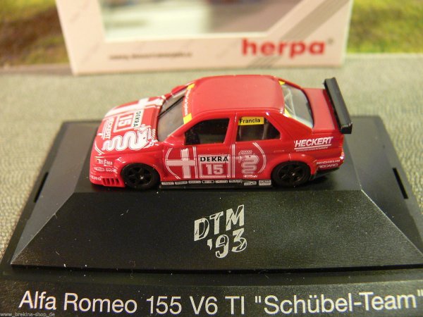 1/87 Herpa Alfa Romeo 155 V6 TI DTM 1993 Schübel-Ream Francia #15 036023