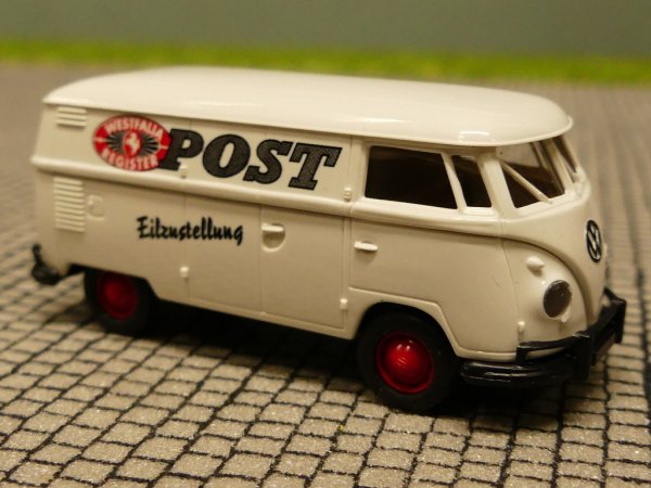 1/87 Brekina # 1398/1 VW T1 b Bus Westfalia Register Post ohne Gepäckträger