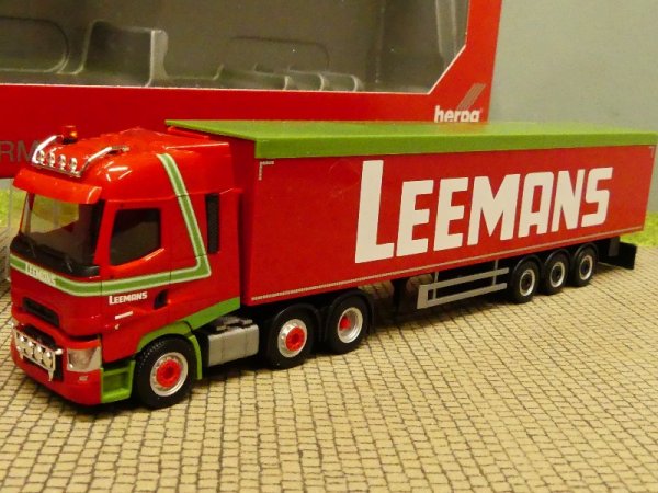 1/87 Herpa Renault T 6x2 Leemans NL Schubboden-Sattelzug 312790