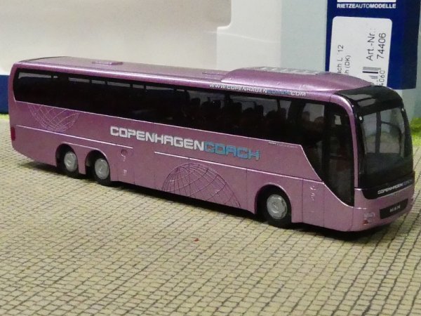 1/87 Rietze MAN Lion's Coach L '12 Copenhagen Coach DK 74406