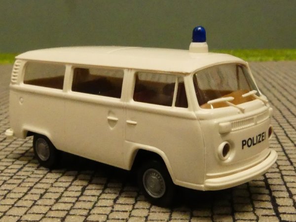 1/87 Brekina VW T2 Polizei weiß Bus 3307