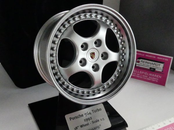 1/5 Minichamps Porsche 964 TURBO WHEEL 1992 silber 500 601964