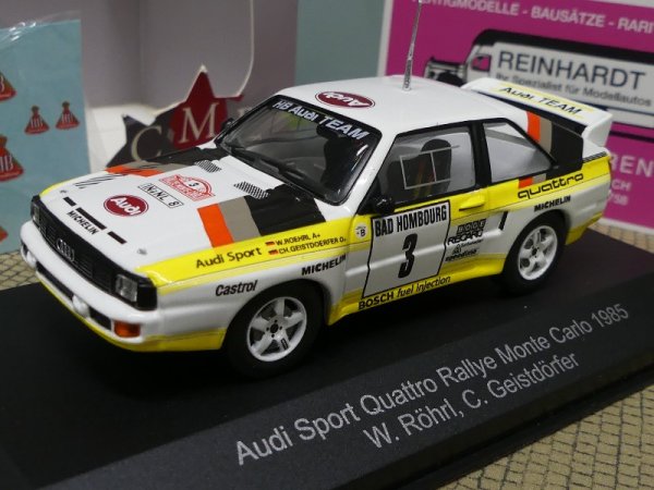 1/43 CMR Audi Quattro Sport S1 Rallye Monte Carlo 1985 Röhrl / Geisdörfer #3 WCR001