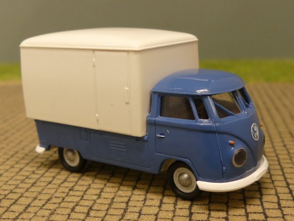 1/87 Brekina VW T1 b blau/weiß Großraum Koffer 32857