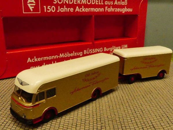 1/87 Brekina Büssing Burglöwe Ackermann Fahrzeugbau 150 Jahre