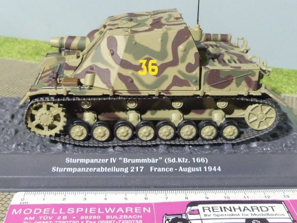 1/43 IXO Sturmpanzer IV Brummbär Sturmpanzerabteilung 217 Panzer 13