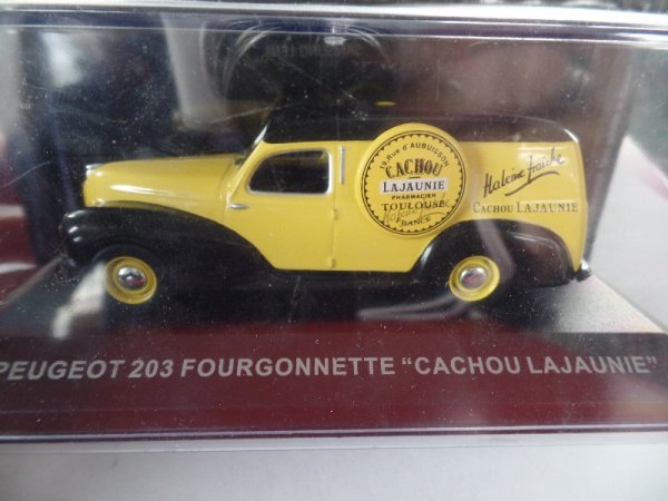 1/43 Ixo Peugeot 203 Fourgonnette Cachou Lajaunie