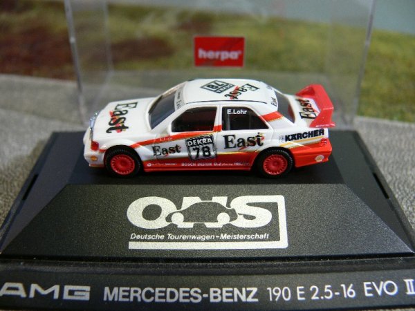 1/87 Herpa MB 190E Evo II AMG DTM Lohr #78 ohne Papp-Umverpackung 3542