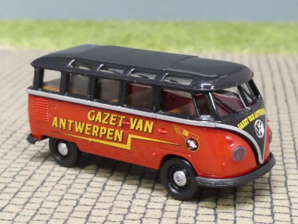 1/87 Brekina # 2197 VW T1 Samba Gazet v. Antwerpen