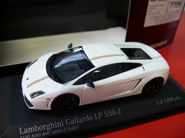 1/43 Minichamps Lamborghini Gallardo LP 550-2 2011 Tricolore-weiss 400 103801