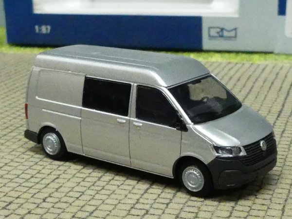 1/87 Rietze VW T6 Halbbus LR Mitteldach reflexsilber 11629