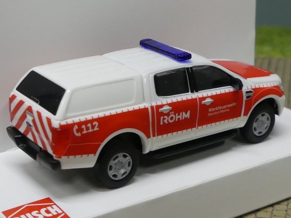 1/87 Busch Ford Ranger Werksfeuerwehr Röhm 52840